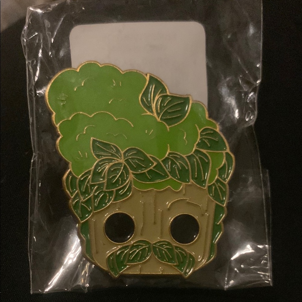 Funko Pop Marvel Collector Corps Groot With Mustache Pin NWT